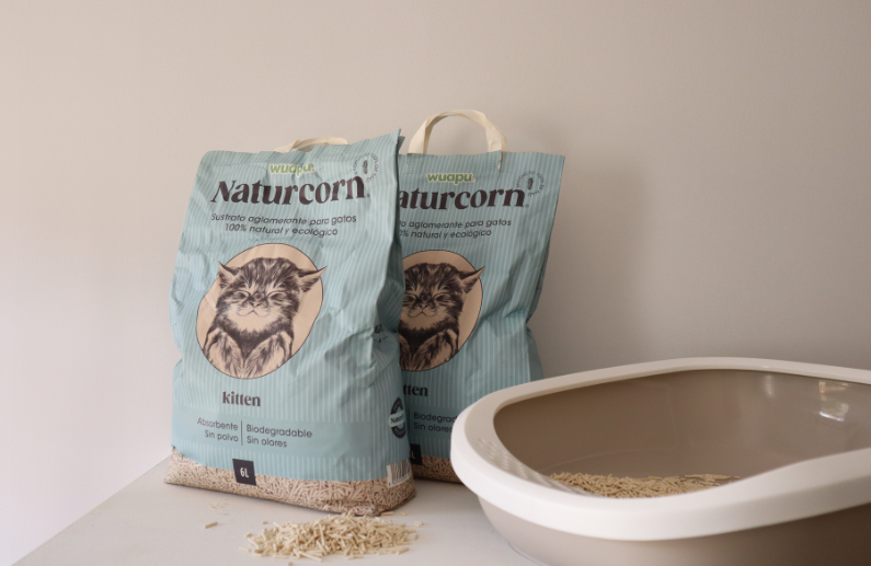 Wuapu Naturcorn & Naturgrind: qué arena elegir para tu gato