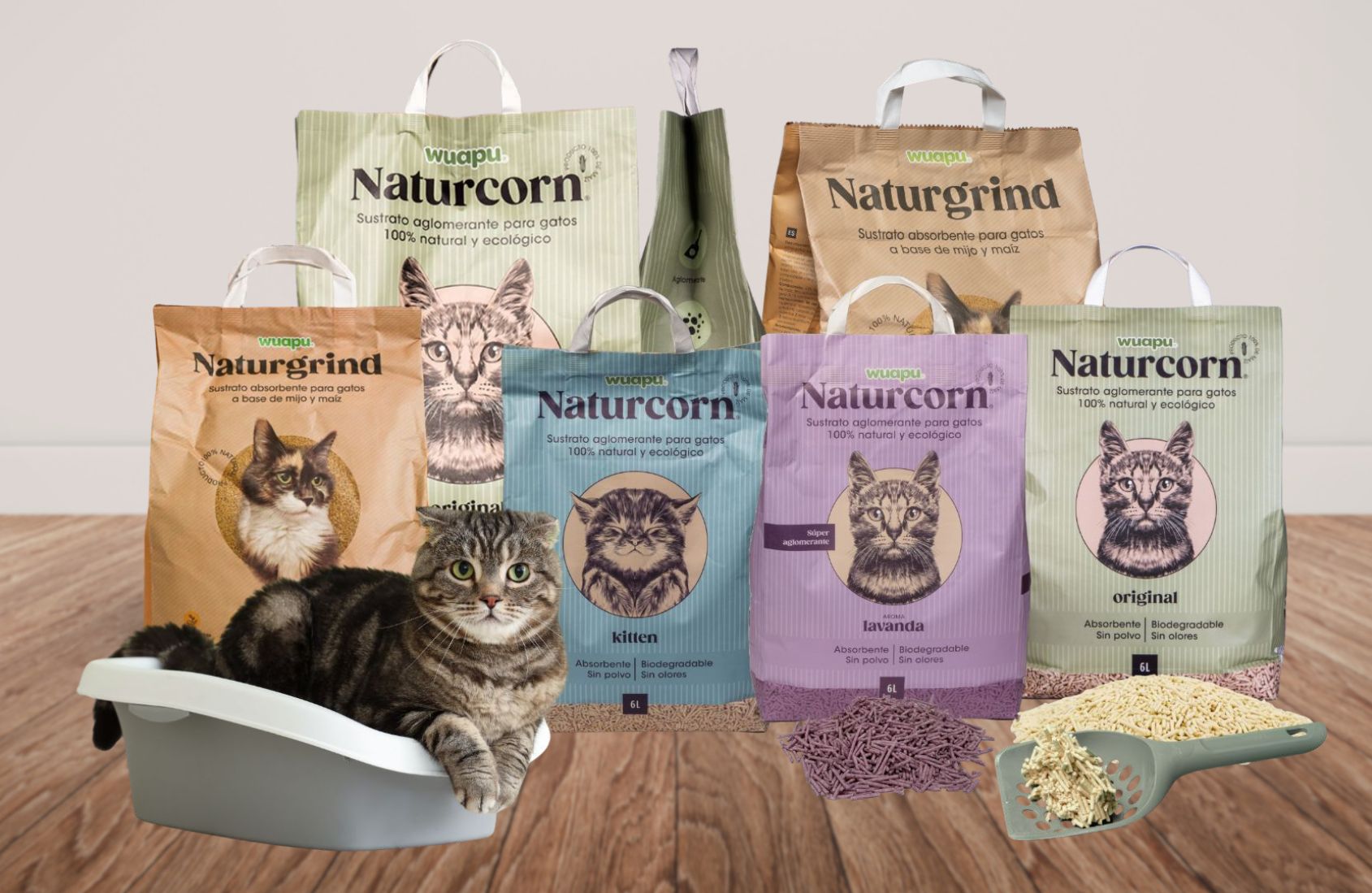 Sustratos naturales para gatos: 8 claves de una categoría que Dimac trabaja desde hace más de 15 años