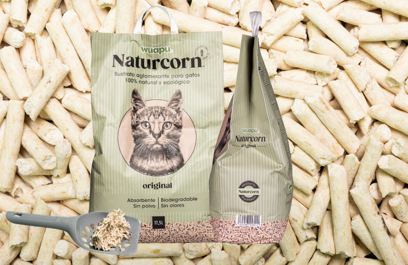 Arena de maíz para gatos: 5 ventajas de elegir un sustrato vegetal como Wuapu Naturcorn