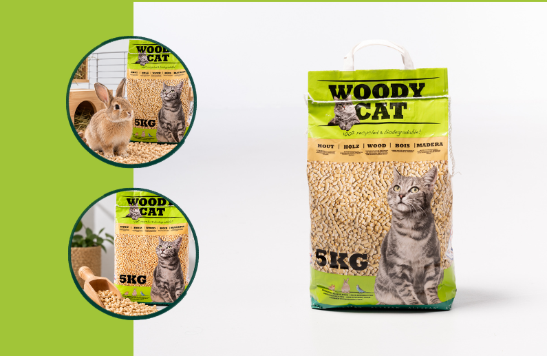 Lecho higiénico para roedores: WoodyCat en 4 claves